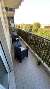 A balcony or terrace at Sweet Apartment Mecenate