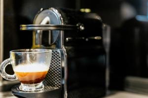 Coffee and tea making facilities at Fort D-Val luxurious apartment