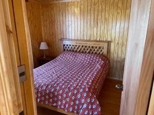 Postel nebo postele na pokoji v ubytování Cabañas y Centro Eventos Leyda
