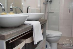 Kúpeľňa v ubytovaní Bethlen Boulevard Apartman + 14 fotografií