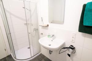 Koupelna v ubytování FeWo Engler Lauenburg Bahnhofstraße