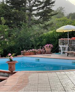 The swimming pool at or close to Villa Ludoniccò