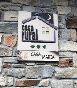 Certifikát, ocenenie alebo iný dokument vystavený v ubytovaní Casa Rural Maria
