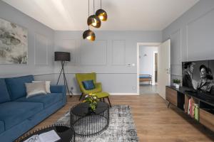 Posezení v ubytování Blue Allure Apartment