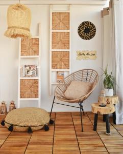 Posezení v ubytování Angelos Design Suites