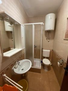 Koupelna v ubytování Apartmani Dragica