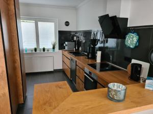 Kuchyň nebo kuchyňský kout v ubytování Ferienwohnung Watzek