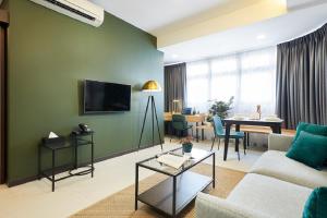 A television and/or entertainment centre at The Initial Residence