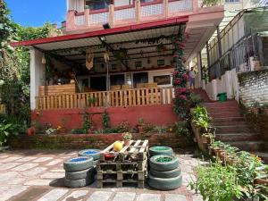 O edifício em que o hostel se localiza