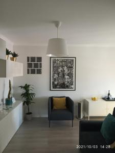 Uma área de estar em Vigia's Guest House