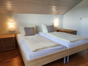 Postel nebo postele na pokoji v ubytování Widderstein Sonthofen