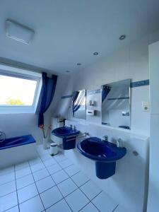 Koupelna v ubytování Boardinghouse Saargau