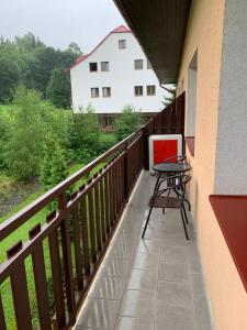 Balkón nebo terasa v ubytování Apartmán Kvapil Lipová-lázně