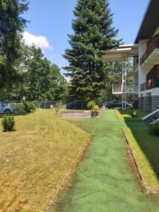 Vonkajšia záhrada v ubytovaní Apartmán Tony Slapy
