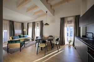 Oleskelutila majoituspaikassa Hotel Bruneck Design-Apartments