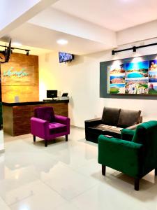 Posezení v ubytování ikala Santa Cruz