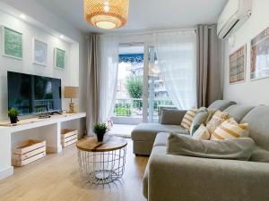 TV a/nebo společenská místnost v ubytování Precioso y acogedor apto con ubicación inmejorable