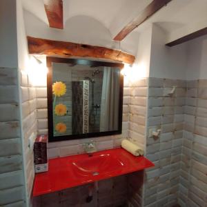 Koupelna v ubytování La Gata Mala