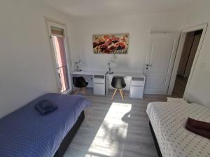 Posteľ alebo postele v izbe v ubytovaní Apartment Budin 2, Rijeka center