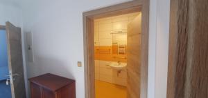 Koupelna v ubytování Apartmány Adieu