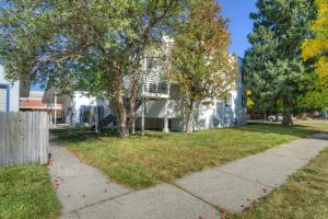 博兹曼Charming and cozy downtown Bozeman 3 bedroom condo Walk to dinner and drinks的树屋和人行道