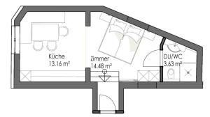 Půdorys ubytování Haus Sabrina Masnerjoch