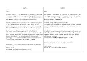 a screenshot of a page of a document at Cetara Costa d'Amalfi Residence in Cetara