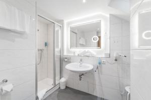 Koupelna v ubytování Hotel am Marschiertor