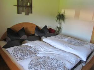 Postel nebo postele na pokoji v ubytování Ferienwohnung Panoramablick