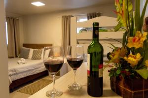 Hospedagem Vila Suiça Centro的酒水