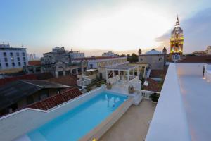 Swimmingpoolen hos eller tæt på Casa Diluca Cartagena Hotel Boutique