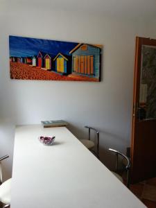 Łóżko lub łóżka w pokoju w obiekcie Apartament w Bieszczadach