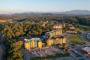 an aerial view of a campus with buildings at The Resort at Governor's Crossing in Pigeon Forge