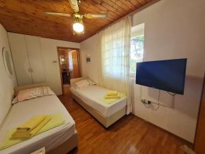 Postel nebo postele na pokoji v ubytování Apartments Petko
