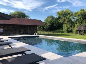The swimming pool at or close to Nemespécsely Udvarház