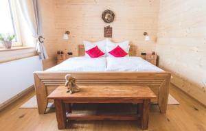 Posteľ alebo postele v izbe v ubytovaní Hilltop Appartement
