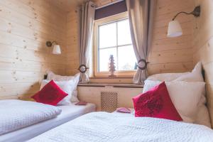 Posteľ alebo postele v izbe v ubytovaní Hilltop Appartement