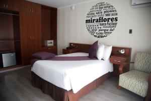 Postel nebo postele na pokoji v ubytování Hotel Andesmar