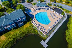 an aerial view of a resort with a swimming pool at Bayville Shores -- 38221 Tidewater Court in Selbyville