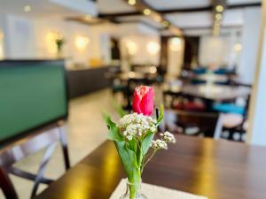 Posezení v ubytování Burghotel Nürnberg