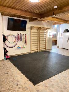 Kuchyň nebo kuchyňský kout v ubytování Burghotel Nürnberg