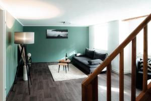 Χώρος καθιστικού στο FachwerQ'sleep Apartments adults only