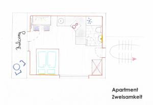 Plán poschodí v ubytovaní Ferienhaus Mühlstein