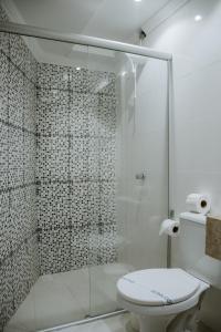 Koupelna v ubytování Hotel Masseilot