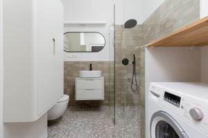 Kúpeľňa v ubytovaní Apartments Warsaw Gagarina by Noclegi Renters