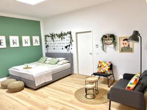 Postel nebo postele na pokoji v ubytování Design Apartment Vienna