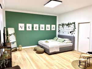 Postel nebo postele na pokoji v ubytování Design Apartment Vienna
