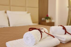 Voodi või voodid majutusasutuse Aegeon Hotel toas