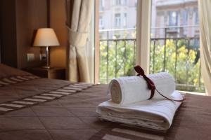 Voodi või voodid majutusasutuse Aegeon Hotel toas