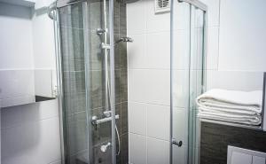 Koupelna v ubytování Löwen Hotel